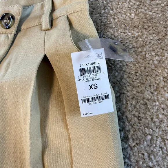 And Now This Womens Pants Size XS Tan Camel Wide Leg High Rise Stretch NWT F498 - Picture 3 of 13